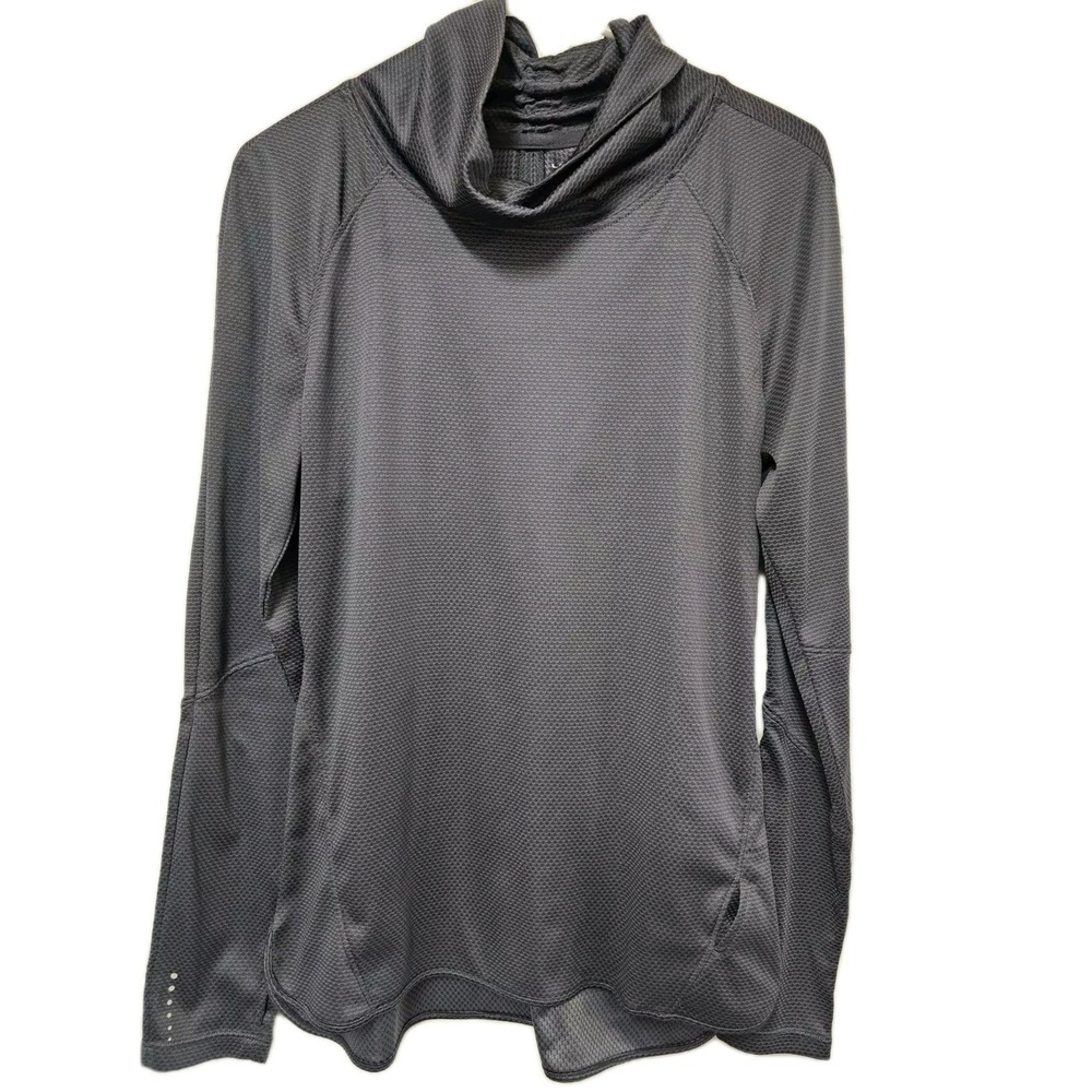 LAYER 8 Performance Women's Gray Quick Dry Turtleneck Shirt Top Sz Large EUC‎